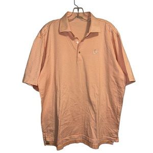Peter Millar Crown Golf Polo Shirt Sport Sailing Away Performance Jersey sz L
